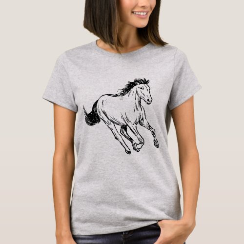 Graceful Gallop Majestic Horse Tee 