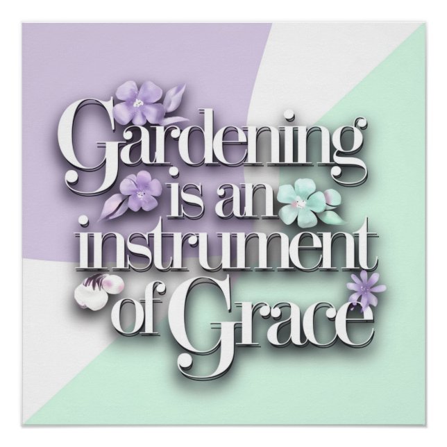 Graceful Garden Themed Poster (Front)