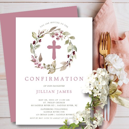 Graceful Gathering First Confirmation Invitation