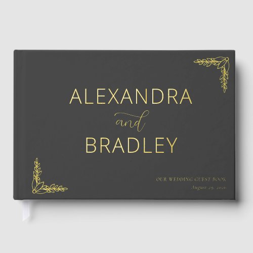 Graceful Gold Calligraphy With Floral