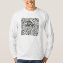 Graceful Goldfish - Modern Japanese Art T-Shirt