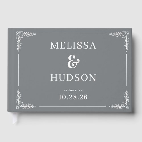 Graceful Gray Calligraphy With Floral