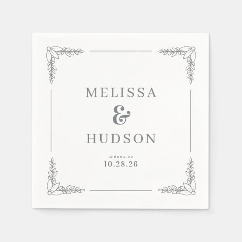 Graceful Gray Calligraphy With Floral
