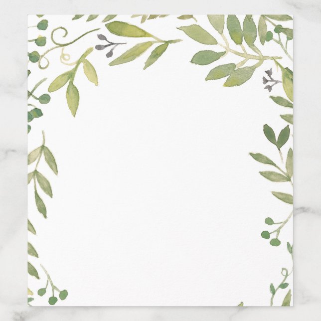 Graceful Greenery Envelope Liner (Design)