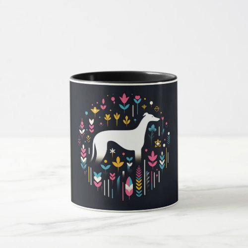 Graceful Greyhound Blossoms Mug