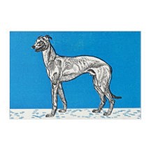 Graceful Greyhound by Moriz Jung - Acrylic Print