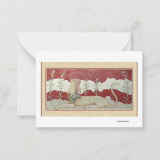 Graceful Grifon of Ancient Crete Note Card