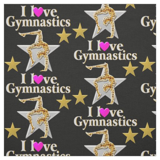 GRACEFUL GYMNAST GIRL FABRIC