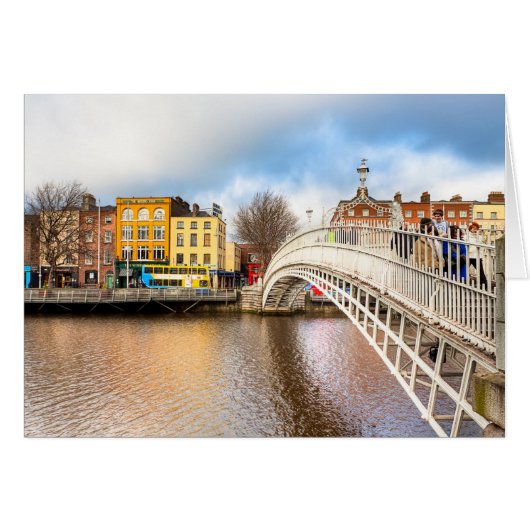 Graceful Ha'Penny Bridge - Dublin, Ireland Cards (Front Horizontal)