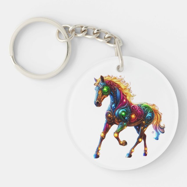 Graceful Horse Keychain (Front)