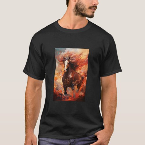 Graceful Horse Painting  T_Shirt