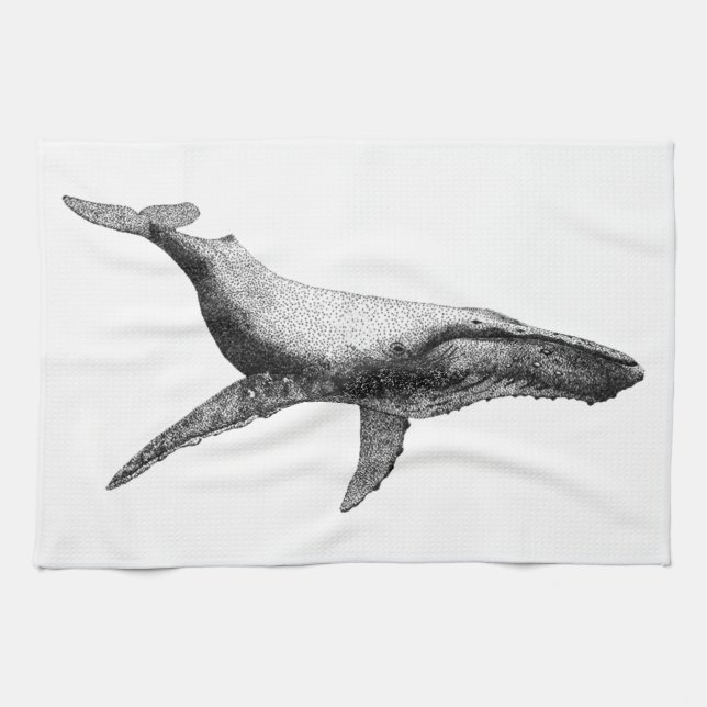 GRACEFUL HUMPBACK WHALE TOWEL (Horizontal)