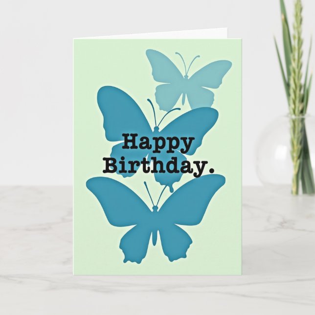 Graceful Insect Birthday Card (Front)