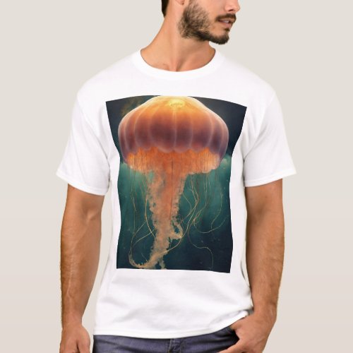 Graceful Jellyfish Minimalist T_Shirt