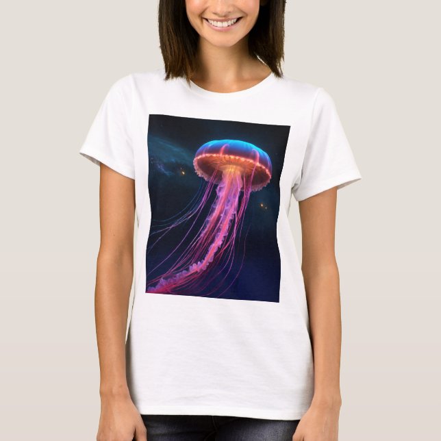 Graceful Jellyfish T-Shirt Dive into Oceanic style (Front)