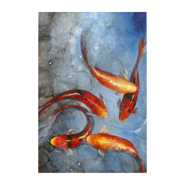 Graceful Koi I Acrylic Print (Front)
