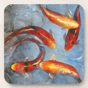 Graceful Koi I Beverage Coaster