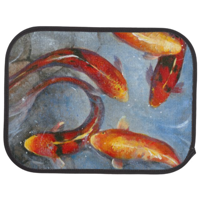 Graceful Koi I Car Floor Mat (Rear)
