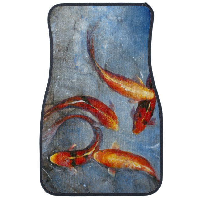 Graceful Koi I Car Floor Mat (Front)