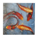 Graceful Koi I Ceramic Tile<br><div class="desc">Animals</div>