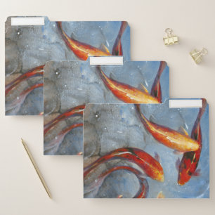 Graceful Koi I File Folder