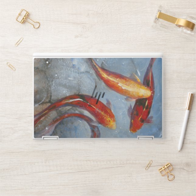 Graceful Koi I HP Laptop Skin (Desk)
