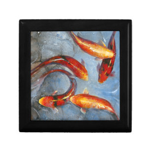 Graceful Koi I Jewelry Box