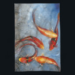 Graceful Koi I Kitchen Towel<br><div class="desc">Animals</div>