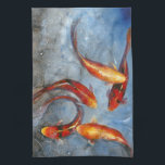 Graceful Koi I Kitchen Towel<br><div class="desc">Animals</div>