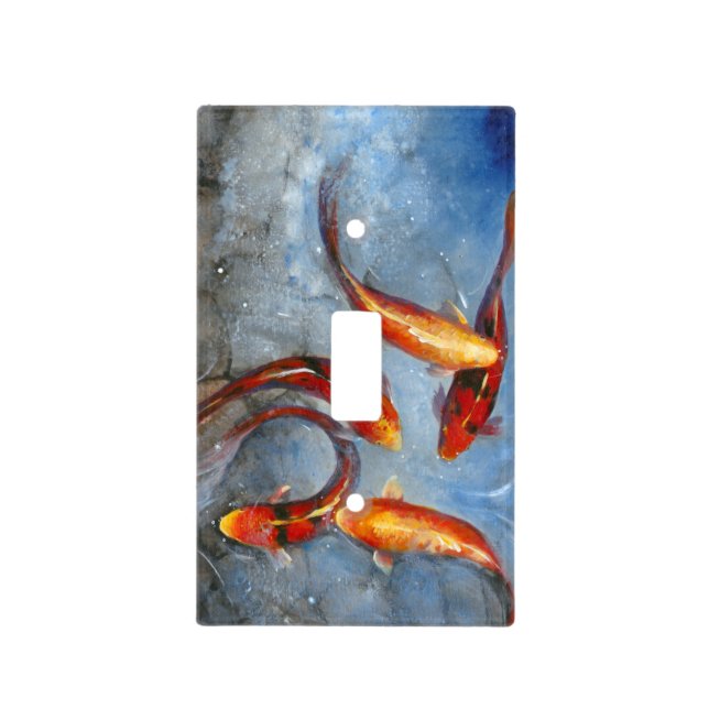 Graceful Koi I Light Switch Cover (Front)