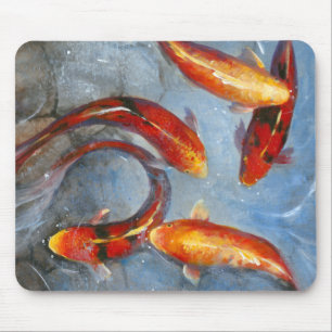 Graceful Koi I Mouse Pad