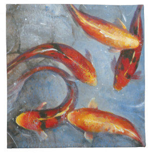 Graceful Koi I Napkin