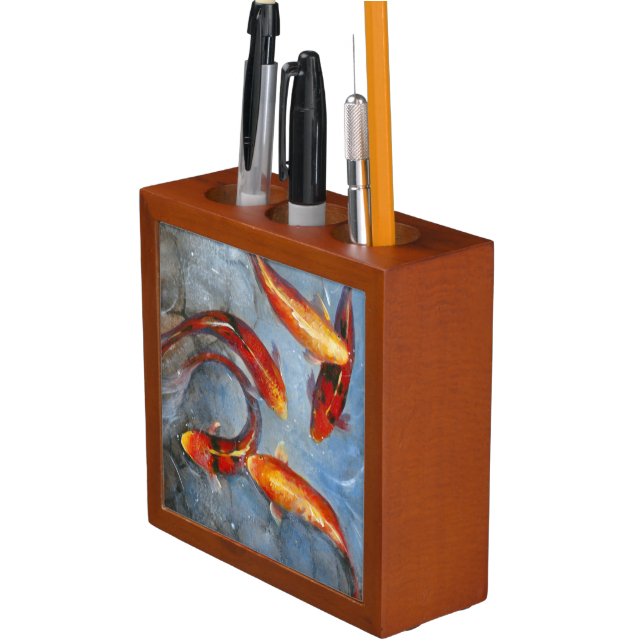 Graceful Koi I Pencil/Pen Holder (In Situ)