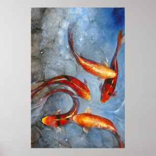 Graceful Koi I Poster