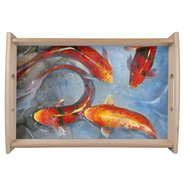 Graceful Koi I Serving Tray (Front)