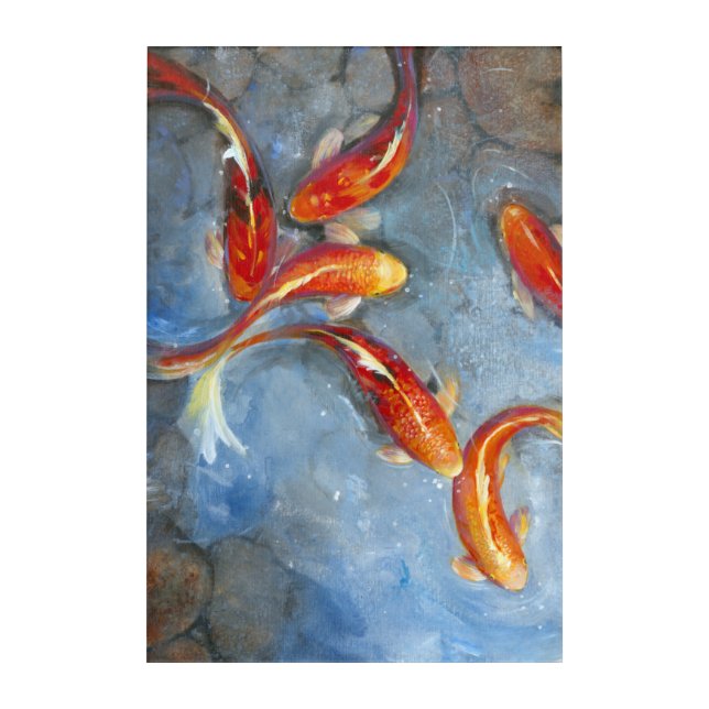 Graceful Koi II Acrylic Print (Front)
