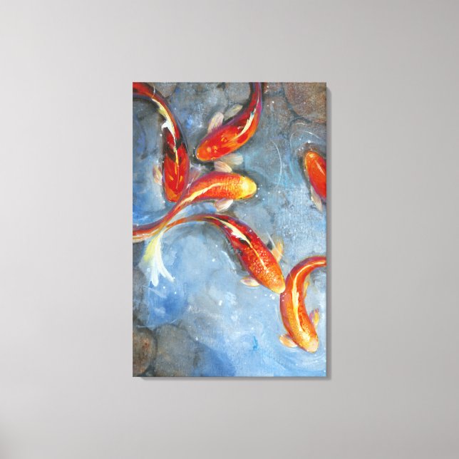 Graceful Koi II Canvas Print (Front)