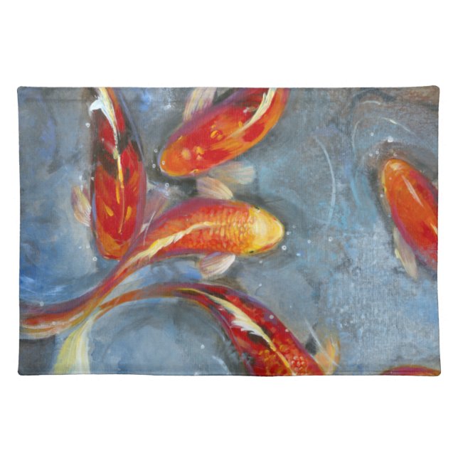 Graceful Koi II Cloth Placemat (Front)
