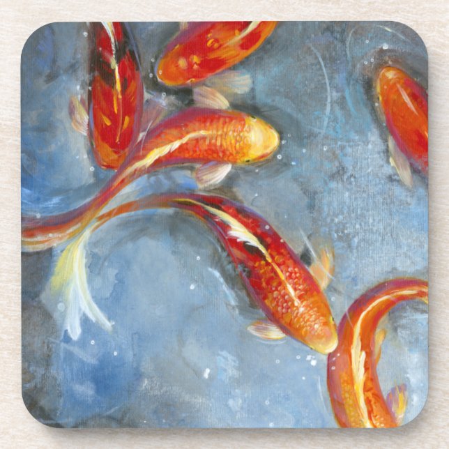 Graceful Koi II Coaster (Front)