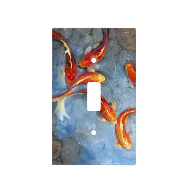 Graceful Koi II Light Switch Cover (Front)