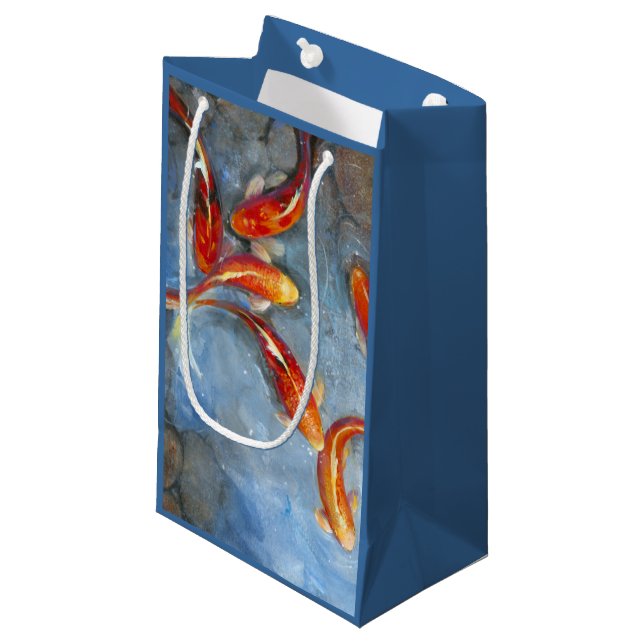 Graceful Koi II Small Gift Bag (Front Angled)