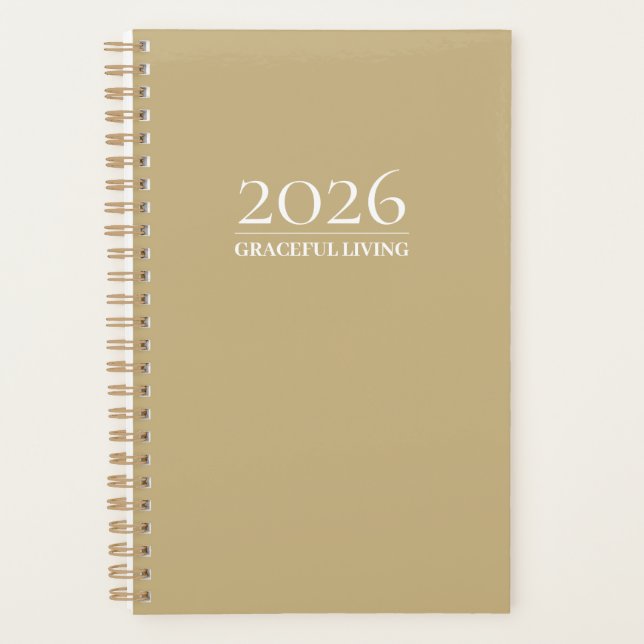 Graceful Living | Wellness Planner for 2026 (Front)