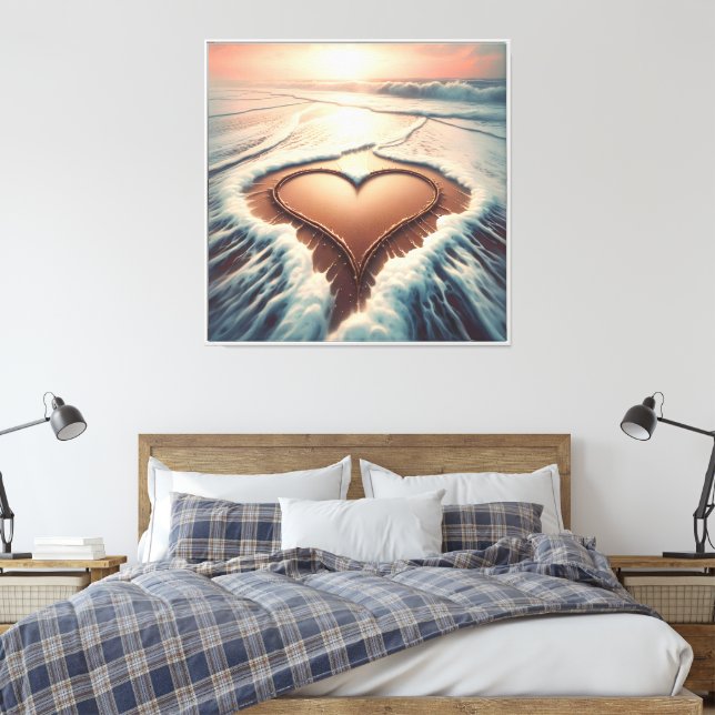 “Graceful Love” Canvas Print (Insitu(Bedroom))