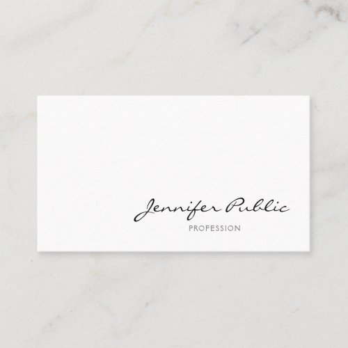 Graceful Minimalist Modern Professional Clear Business Card