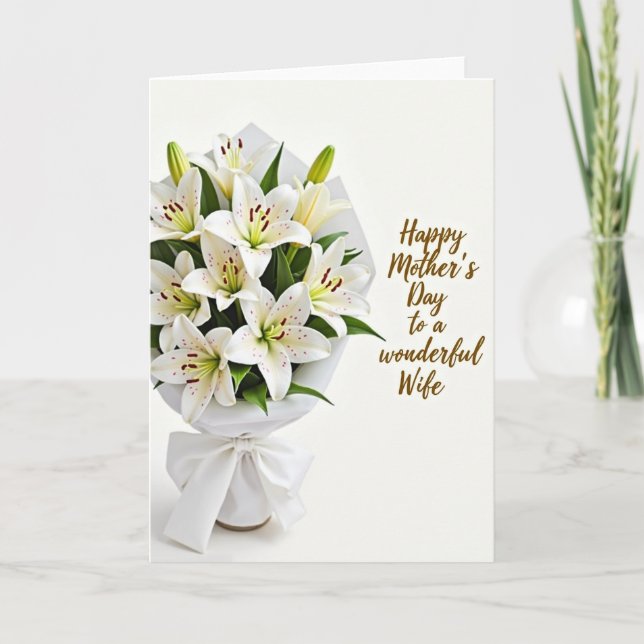 Graceful Mothers Day Bouquet Card (Front)