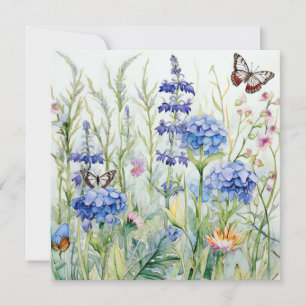 Graceful Nature: Enchanted Garden Birthday Card