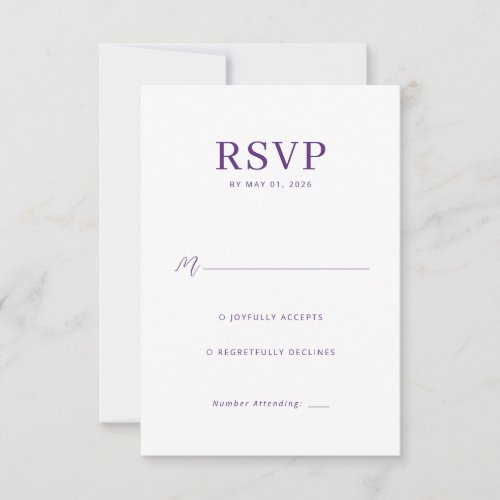 Graceful Purple Calligraphy