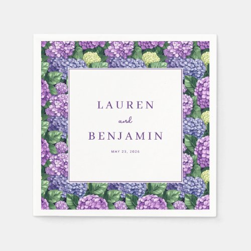 Graceful Purple Floral Border