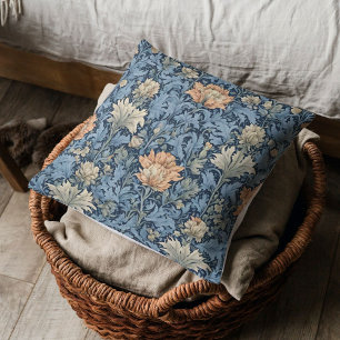 Graceful Retro Flowers Retirement Gifts for Mom Throw Pillow