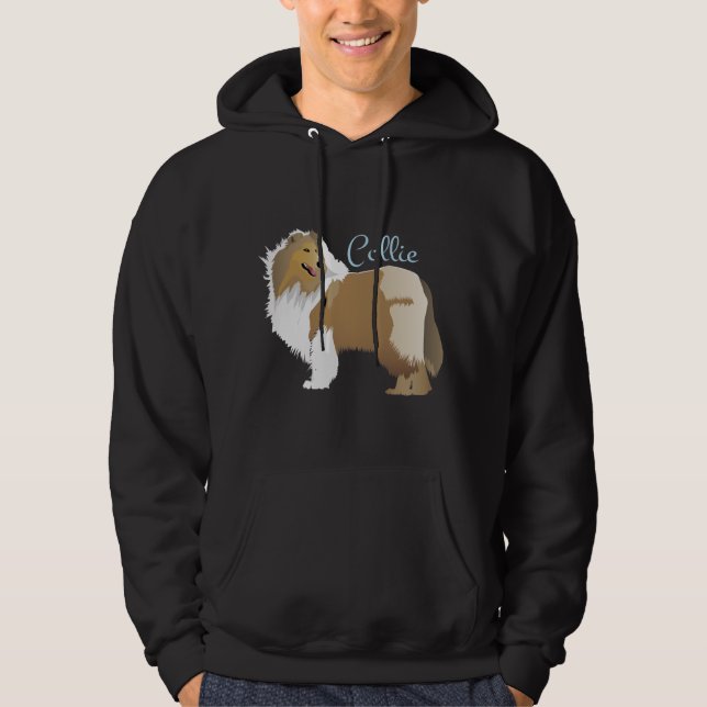 Graceful Rough Collie Hoodie (Front)